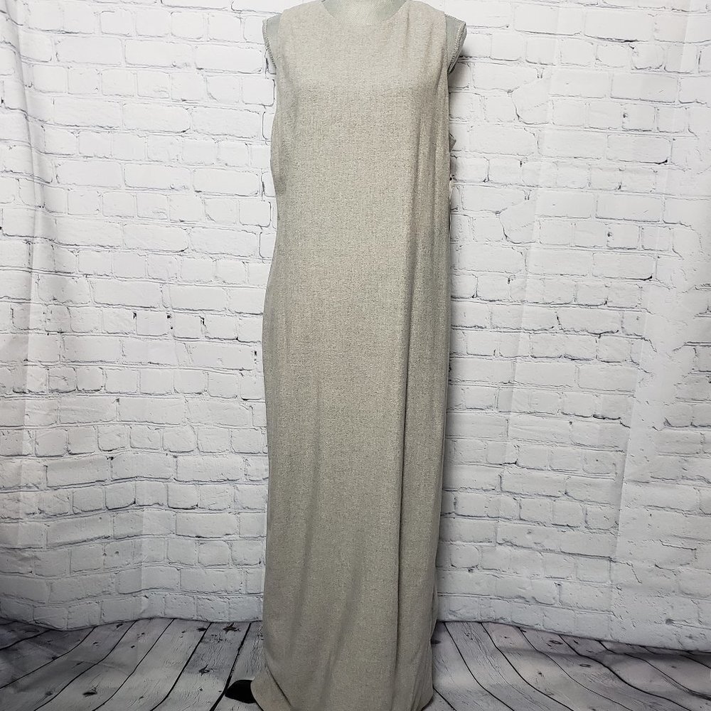 Calvin Klein Long Sheath Maxi Formal Dress NWT size 12 heather gray dre…